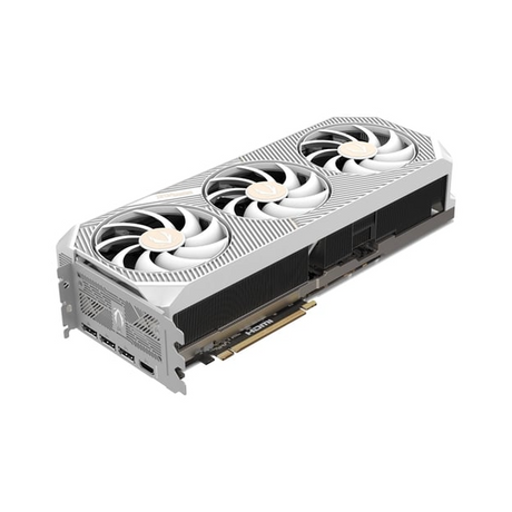 Zotac Gaming GeForce RTX 5080 SOLID OC Edition Graphics Card, GDDR7 16 GB 256-bit Memory, HDMI 2.1b & DP 2.1b Outputs, PCI Express 5.0, 2640 MHz Boost Clock, 30  GBps Memory Clock, White, 1 Year Warranty | ZT-B50800Q-10P