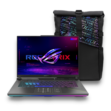 Asus ROG Strix G16 Gaming Laptop, AMD Ryzen 9 8940HX Processor, 32GB RAM, 1TB SSD, 12 GB Nvidia RTX 5070 Ti Graphics, 16" FHD+ 165Hz Display, Windows 11 Home, English & Arabic Keyboard, Eclipse Gray, 1 Year Warranty | G614PR-RV009W