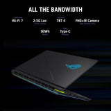 Asus ROG Strix G16 Gaming Laptop, Intel Core i9-14900HX Processor, 32GB DDR5 RAM, 1TB SSD, NVIDIA GeForce RTX 5070 8GB GDDR7, 16" WQXGA 240Hz IPS-Level Display, Windows 11 Home, English & Arabic Keyboard, 1 Year Warranty | G615JPR-G91621W