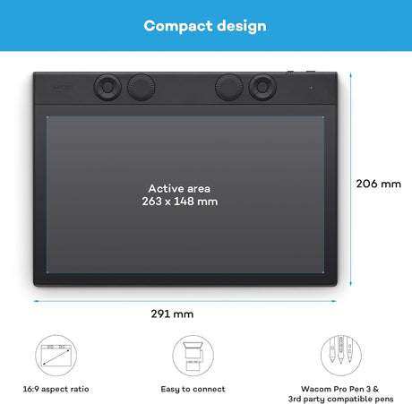 Wacom Intuos Pro Medium, USB port, Bluetooth, North, 1 Year Warranty | PTK670K0B